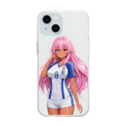 ヴィヴィオのサッカー Soft Clear Smartphone Case