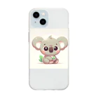 Akira_animalZooのらぶりーコアラちゃん[Mサイズ] Soft Clear Smartphone Case