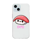 milk and chocoのすしまぐろ Soft Clear Smartphone Case