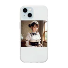 オリジナルグッズショップ KIJITORAのメイドさん Soft Clear Smartphone Case