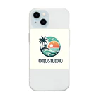 OmoStudioのOmoStudio 南国風デザイングッズ Soft Clear Smartphone Case