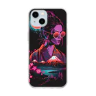 - Art Works- Ukiyoe Styleのneon浮世絵シリーズ Soft Clear Smartphone Case