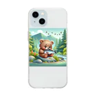 りおりるんの小熊 Soft Clear Smartphone Case