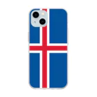 お絵かき屋さんのアイスランドの国旗 Soft Clear Smartphone Case