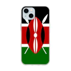 お絵かき屋さんのケニアの国旗 Soft Clear Smartphone Case