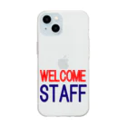 ainarukokoroのWELCOME STAFF Soft Clear Smartphone Case