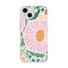 NatureDesignStoreのNO RAIN,NO FLOWER Soft Clear Smartphone Case