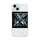 亀蘭タマムシのThe "X" when it comes to rockets. Soft Clear Smartphone Case