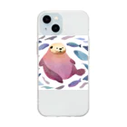 修羅場ウォッチャーのカラフルラッコ Soft Clear Smartphone Case