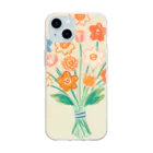 ひちゃんのお絵描きのお絵描き花束 Soft Clear Smartphone Case