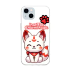 大江戸花火祭りの Inari Fox Charm Magic～稲荷の狐3-4 Soft Clear Smartphone Case