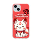 大江戸花火祭りのInari Fox Charm Magic～稲荷の狐3-5 Soft Clear Smartphone Case