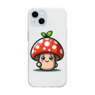 かわいいキノコくん🍄のかわいいキノコくん🍄 ソフトクリアスマホケース