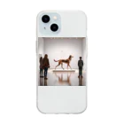 平野愛理の展示犬 Soft Clear Smartphone Case