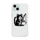 fish-man13の釣り猫 Soft Clear Smartphone Case