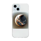 nail_aphroditeの月の中の光 Soft Clear Smartphone Case