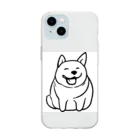 ていく it いーじーのぽちゃしば Soft Clear Smartphone Case