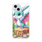 dinosaur_brothersのべびぃプテラ④ Soft Clear Smartphone Case