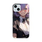 ヒナs_オフィスのパンクコス2 Soft Clear Smartphone Case