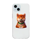 柴楽のフレンドリーな柴犬 Soft Clear Smartphone Case