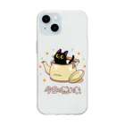 AckeeWolf Art Shopの猫の今日の隠れ家 Soft Clear Smartphone Case