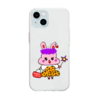 なんかクセになる販売店『あきょん』の大阪のオバウサちゃん Soft Clear Smartphone Case