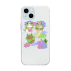 せとのお店屋さんの6月　土砂降りの日 Soft Clear Smartphone Case