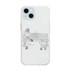 mnc_shopの坊主くんと赤ちゃん Soft Clear Smartphone Case