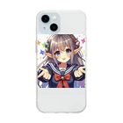 aaammmamのエルフ　美少女　セーラー服　アイドル Soft Clear Smartphone Case