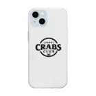 MatrixSphereのCRABBY CRABS CLUB シンプルロゴ Soft Clear Smartphone Case