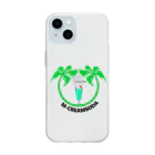 M-CREAMSODAのtropicalヤシ カラー Soft Clear Smartphone Case