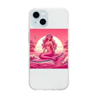 pinkgalmermaidのピンク　セクシー　マーメイド Soft Clear Smartphone Case