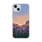 ちょこっぷの夕焼け Soft Clear Smartphone Case