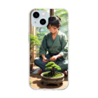 デザイン学科卒のBonsai　盆栽 Soft Clear Smartphone Case