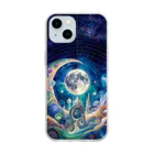 chinita_kakarのmoon（スマホケース） Soft Clear Smartphone Case