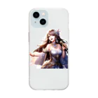 HAKA SHOPの『Echoes of Valor』 スマホケース Soft Clear Smartphone Case