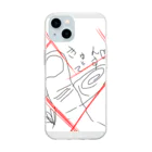 ユルさん。のユルきゅんです。 Soft Clear Smartphone Case