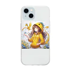 ドラゴンとわたしのドラ娘とドラゴン Soft Clear Smartphone Case