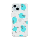 tmtmshopの幸せの青い鳥、クリア Soft Clear Smartphone Case