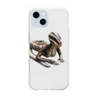 reptilesの怪人蛇女 Soft Clear Smartphone Case