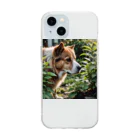 neeeeeeの草と犬 Soft Clear Smartphone Case