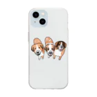 カナダで超大型犬と暮らす　Northern-Fieldのアンジンボウ（Bタイプ） Soft Clear Smartphone Case