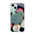 ___piguの野菜の子供達 Soft Clear Smartphone Case