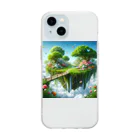 ファーストファンタジーの空中庭園 Soft Clear Smartphone Case