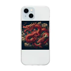 BABYLON  Channel　aiの赤　紅　龍 Soft Clear Smartphone Case