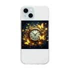 ファーストファンタジーのファンタジー時計 Soft Clear Smartphone Case