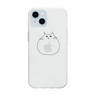 Gumakoのまるまる猫（ベロ） Soft Clear Smartphone Case