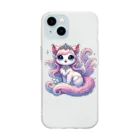 Snow-peaceのマジカルファンタジーキャット Soft Clear Smartphone Case