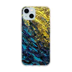 T.A.G テクスチャーアート 立体感 質感 カラフル 色彩 色合い 抽象 アブストラクト パワー エネルギー 波動 絶望 kawaiiのRebellion Soft Clear Smartphone Case