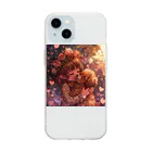 AQUAMETAVERSEの愛犬の愛心温まる愛情　なでしこ1478 Soft Clear Smartphone Case